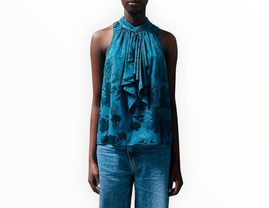 Cinq a Sept Keoni Top - Ink Blue - Size M