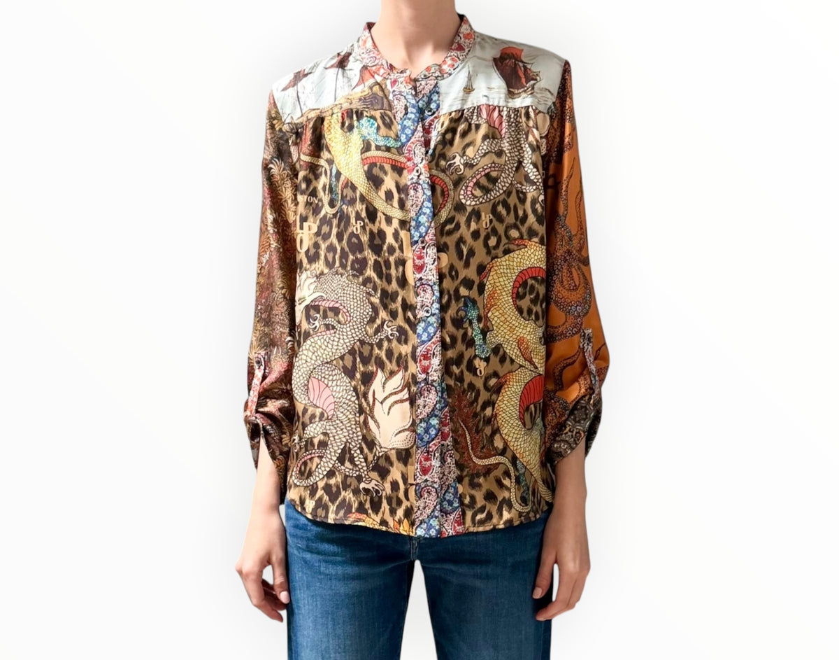 RT006484 - La Prestic Ouiston Multi Graphic Print Shirt - Multi - Size 3