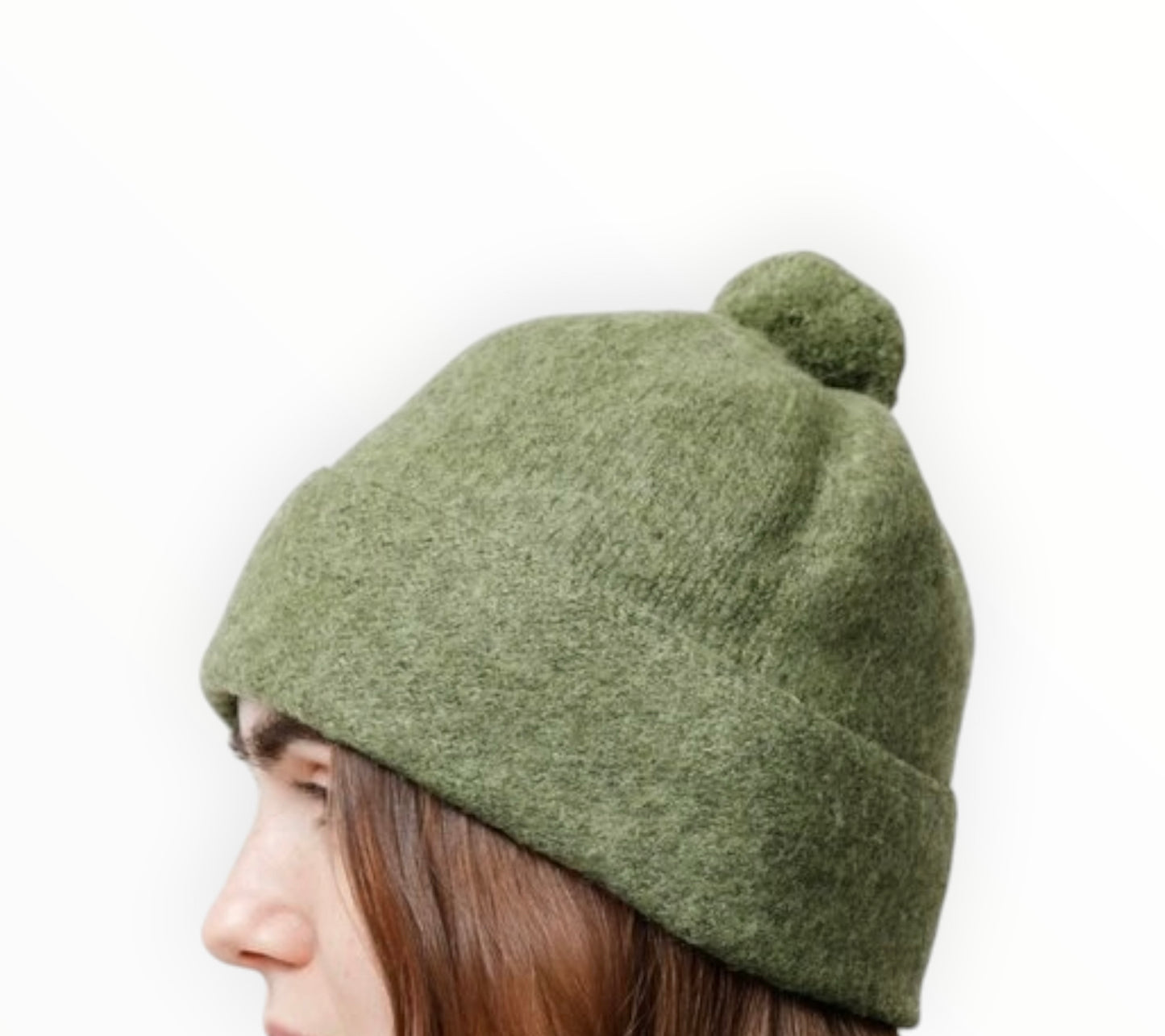 Margaret Howell Lambswool Beanie  - Apple - Size S