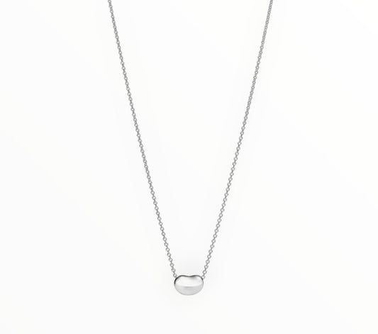 Tiffany & Co Elsa Peretti Bean Pendant Necklace.