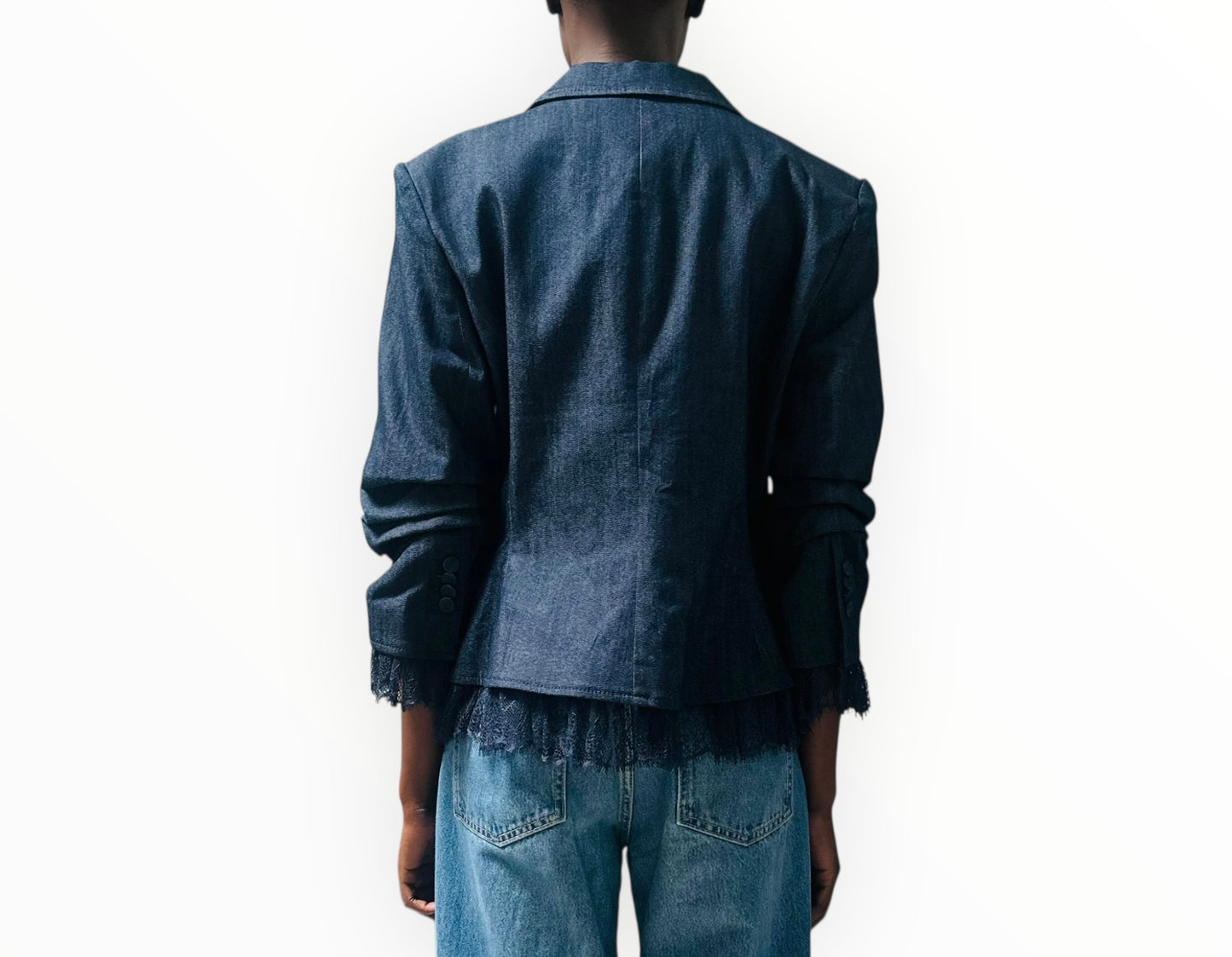 Cinq A Sept Petit Roxie Jacket - Indigo - Size 12