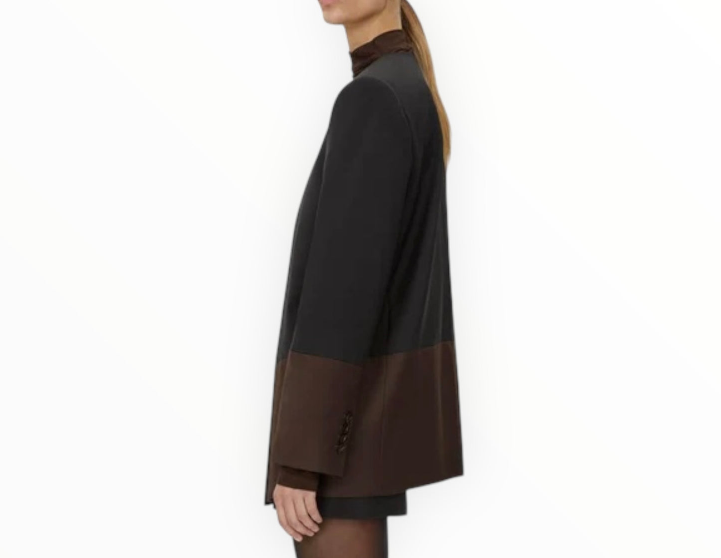 Camilla and Marc Vault Blazer - Black/Chocolate - Size 10