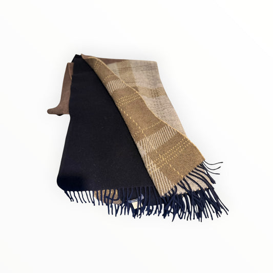 Jac+Jack Wool Blend Fringed Scarf - Multi - Size W70cm x L200cm