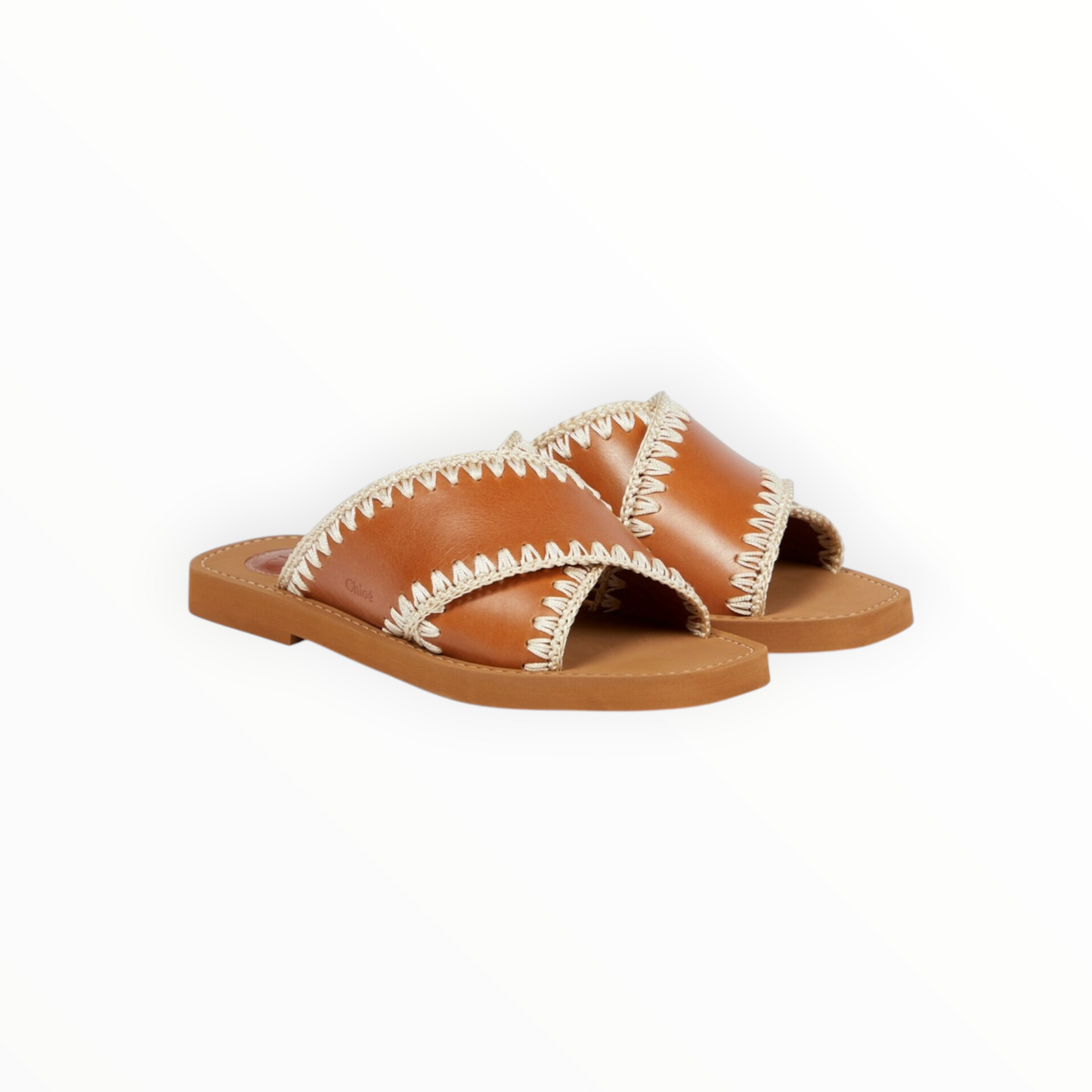 RT006230 - Chloe Woody Blanket Stitch Slides - Orche - Size 36
