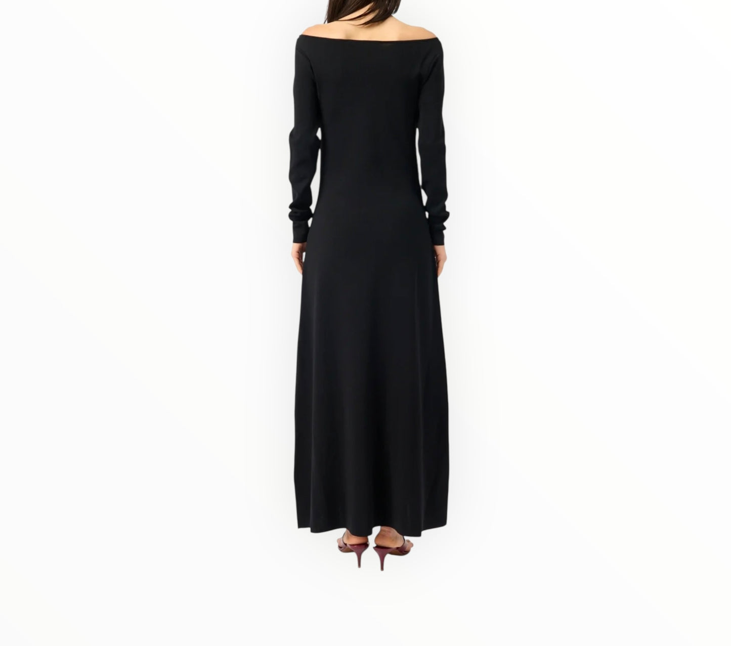 Rohe Off-Shoulder Knitted Dress - Black - Size 44