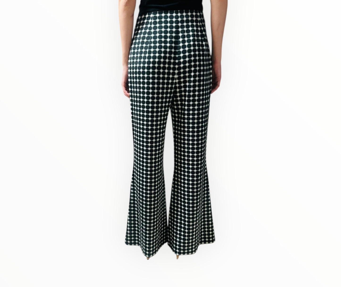 Camilla and Marc Rivoli Pants - Black/White/Green - Size AU8