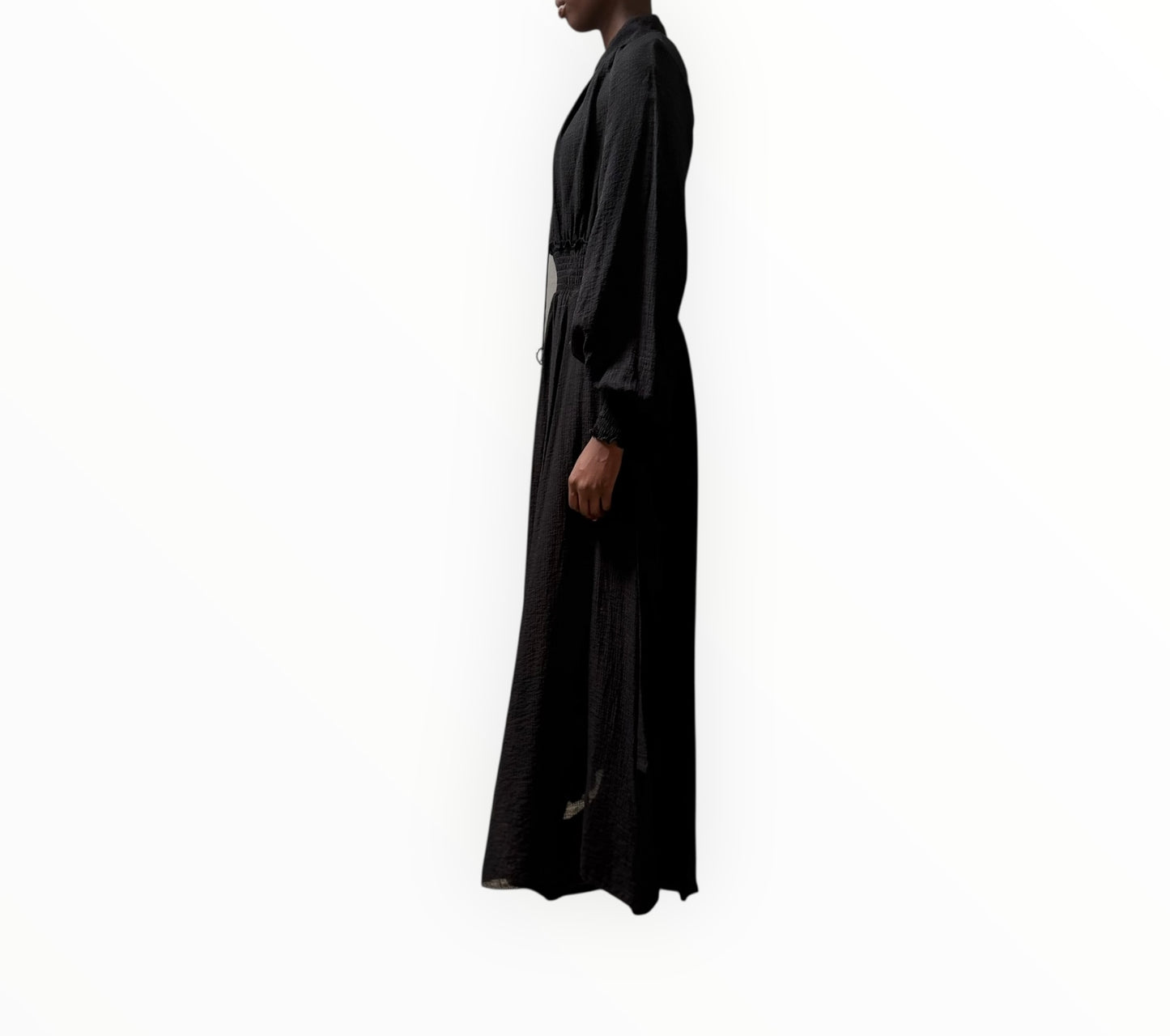 Luxe De Valentina Horizon Maxi Dress - Black - Size 10