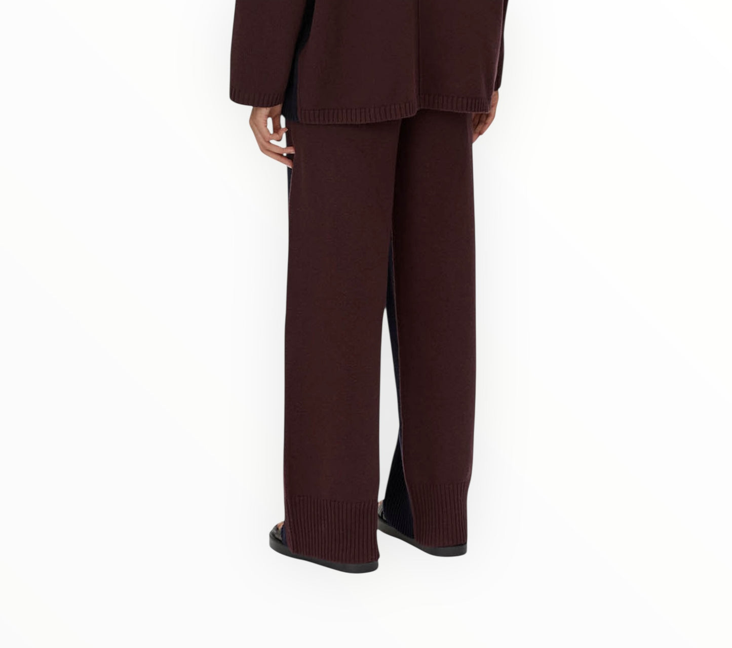 Camilla and Marc Zagara Knit Pants - Navy/Dark Sepia - Size XS