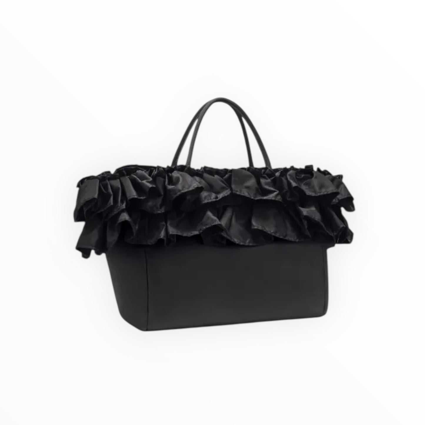 Ganni XXL Ruffle Tote - Black