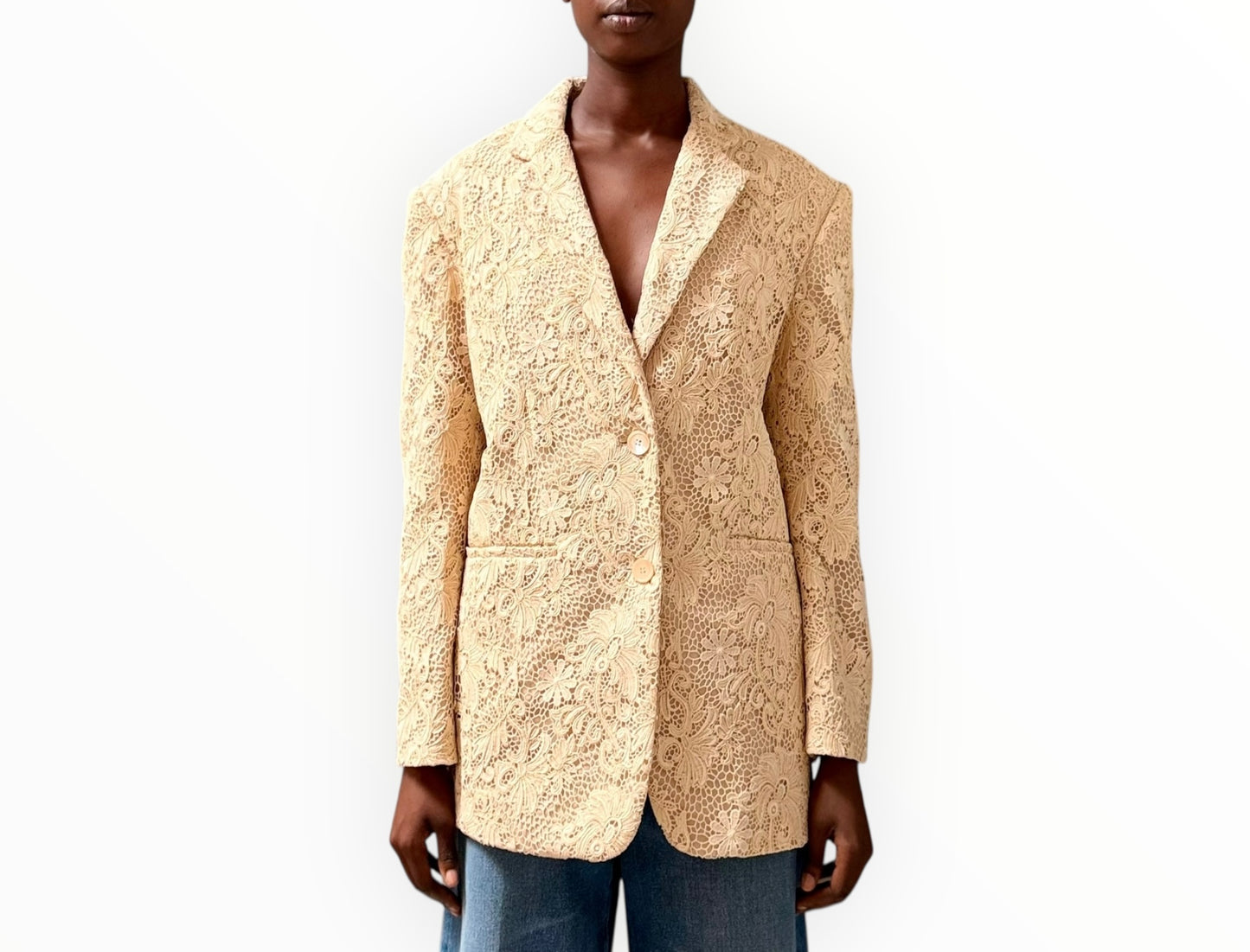 Scanlan Theodore Lace Loose Fit Jacket - Antique - Size AU8