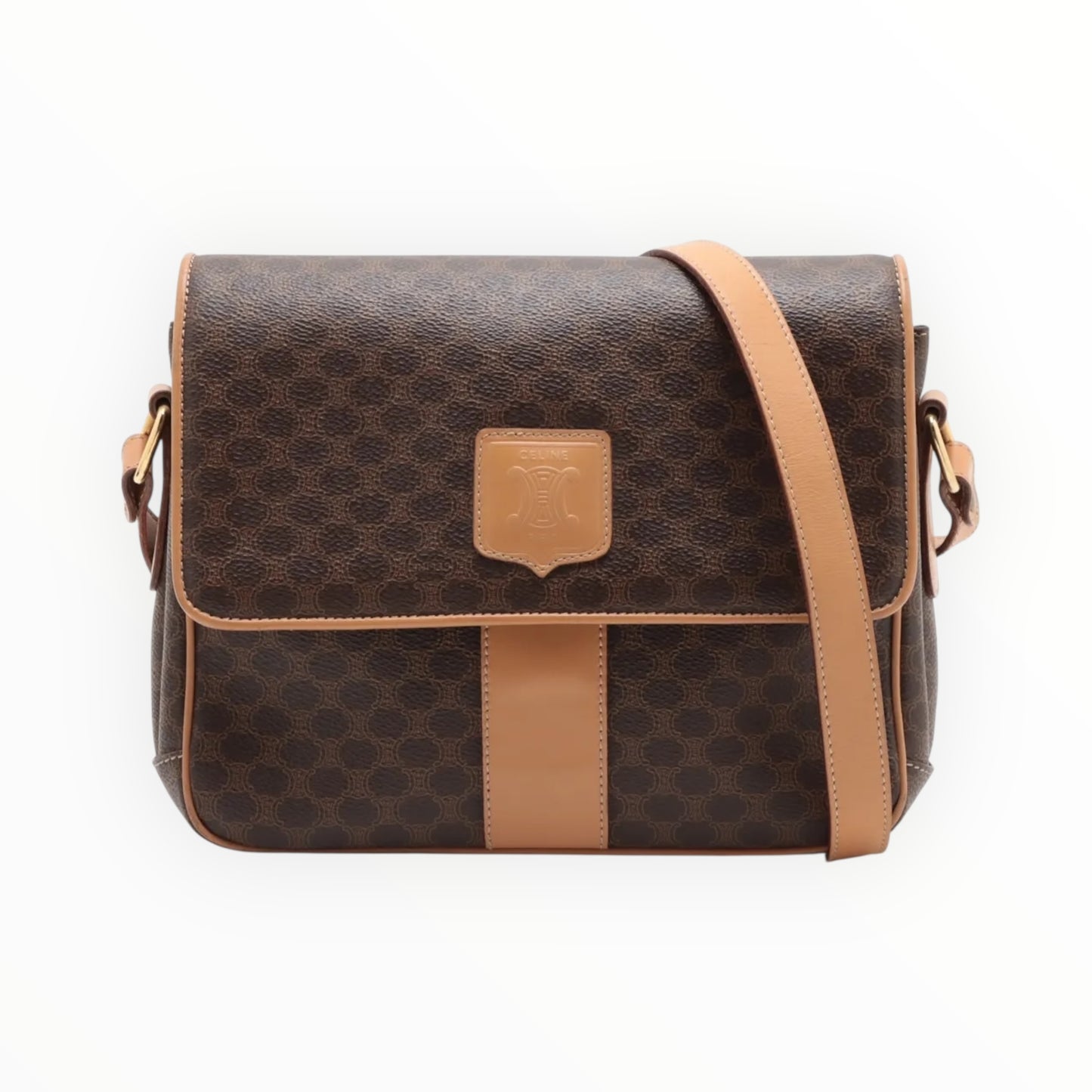 Celine Macadam Triomphe Crossbody Bag - W23.5cm x H18.5cm x D8.5cm