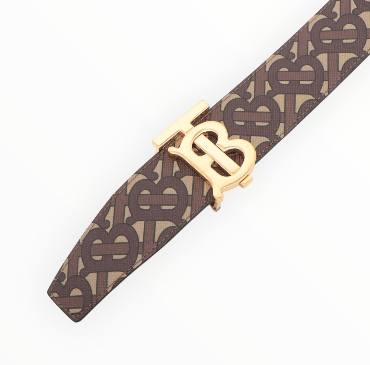 Burberry TB Buckle Belt - Brown - Size 36