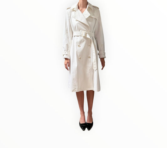 Scanlan Theodore Classic Trench Coat - White - Size AU8