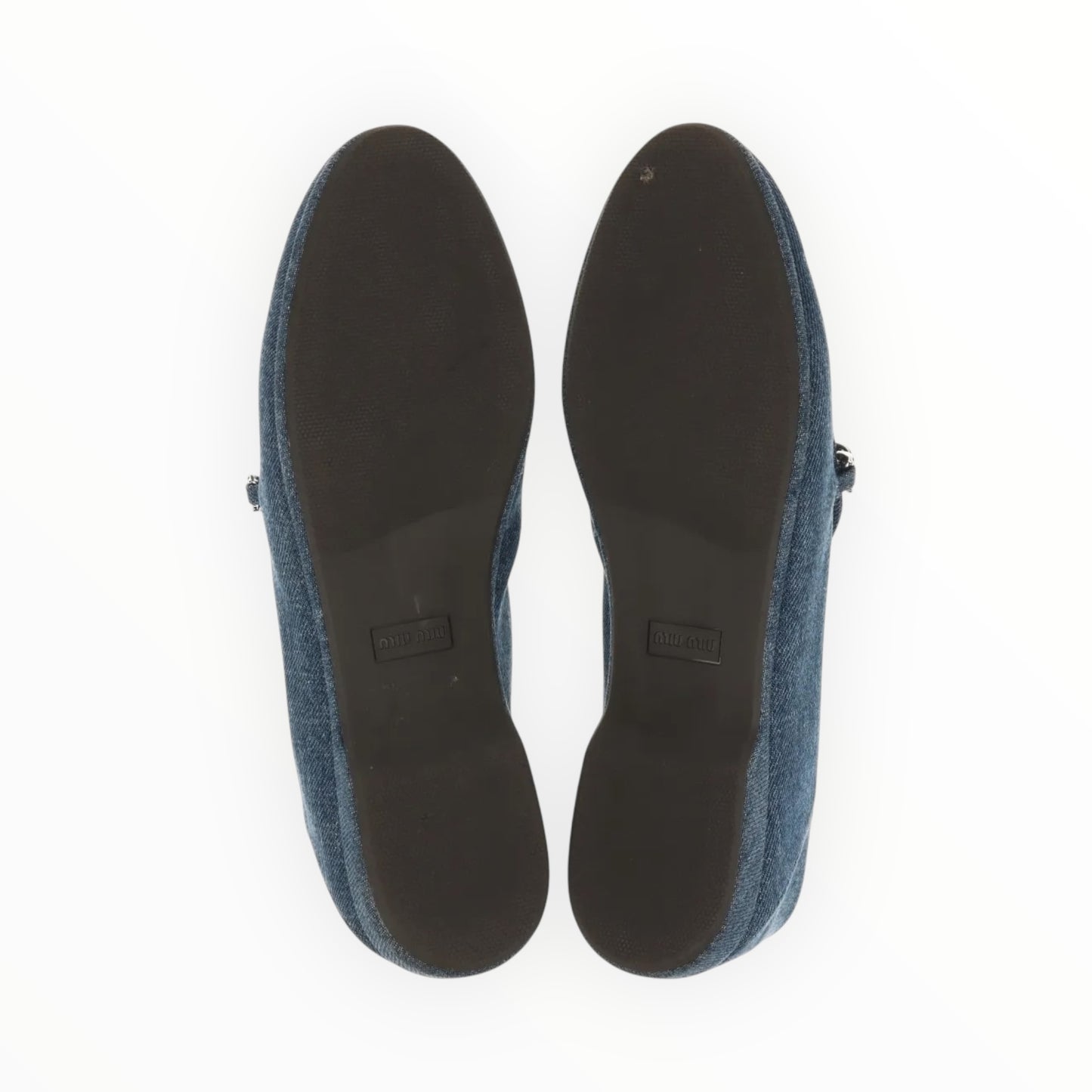 Miu Miu Denim Loafers - Denim - Size 38.5
