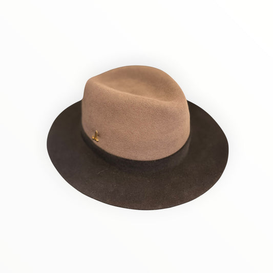 Muhlbauer Fedora- Chocolate/Taupe- Size M