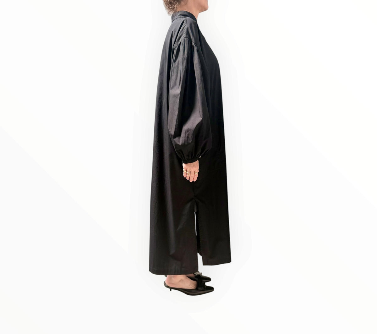 RT006364 - Bassike High Neck Dress - Black - Size XS