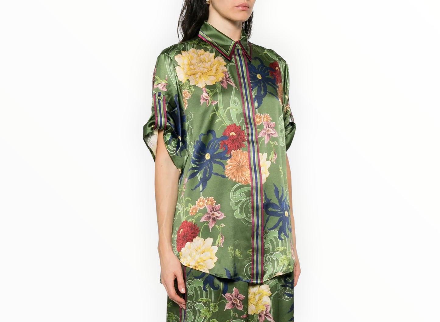 Alemais Avery Silk Shirt - Multi - Size AU10