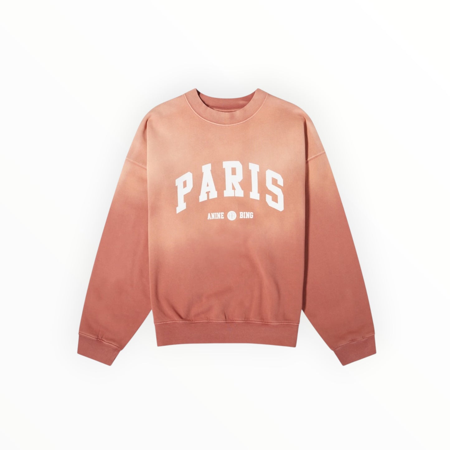 Anine Bing Paris Sweatshirt- Red/Pink - Size S