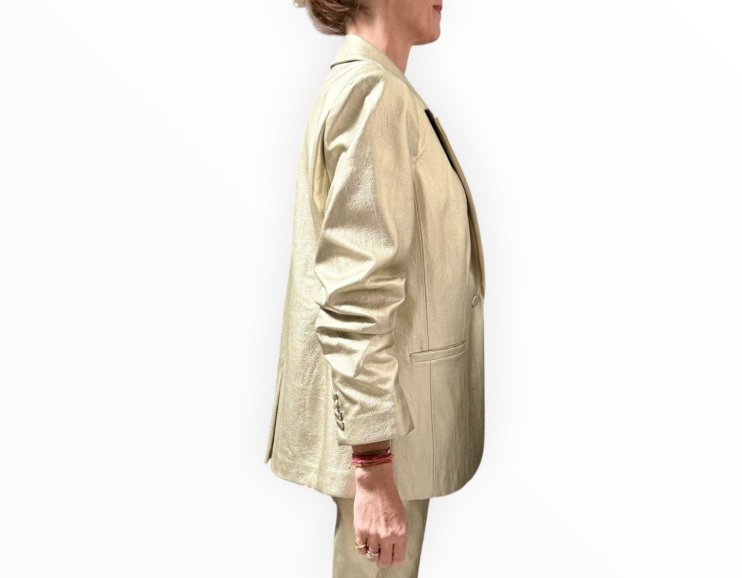 Cinq A Sept Kylie Jacket - Gold - Size AU14