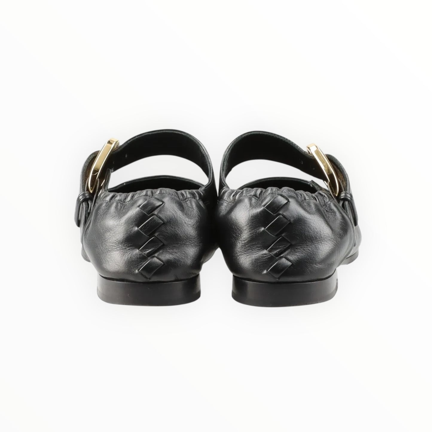 Bottega Veneta Astaire Mary-Jane Ballerina Flats - Black - Size 38