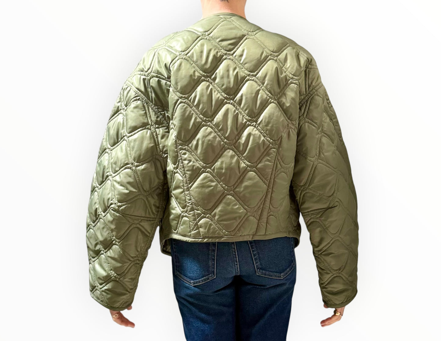 RT006226 - A.L.C Emory Quilted Jacket - Olive - Size XS