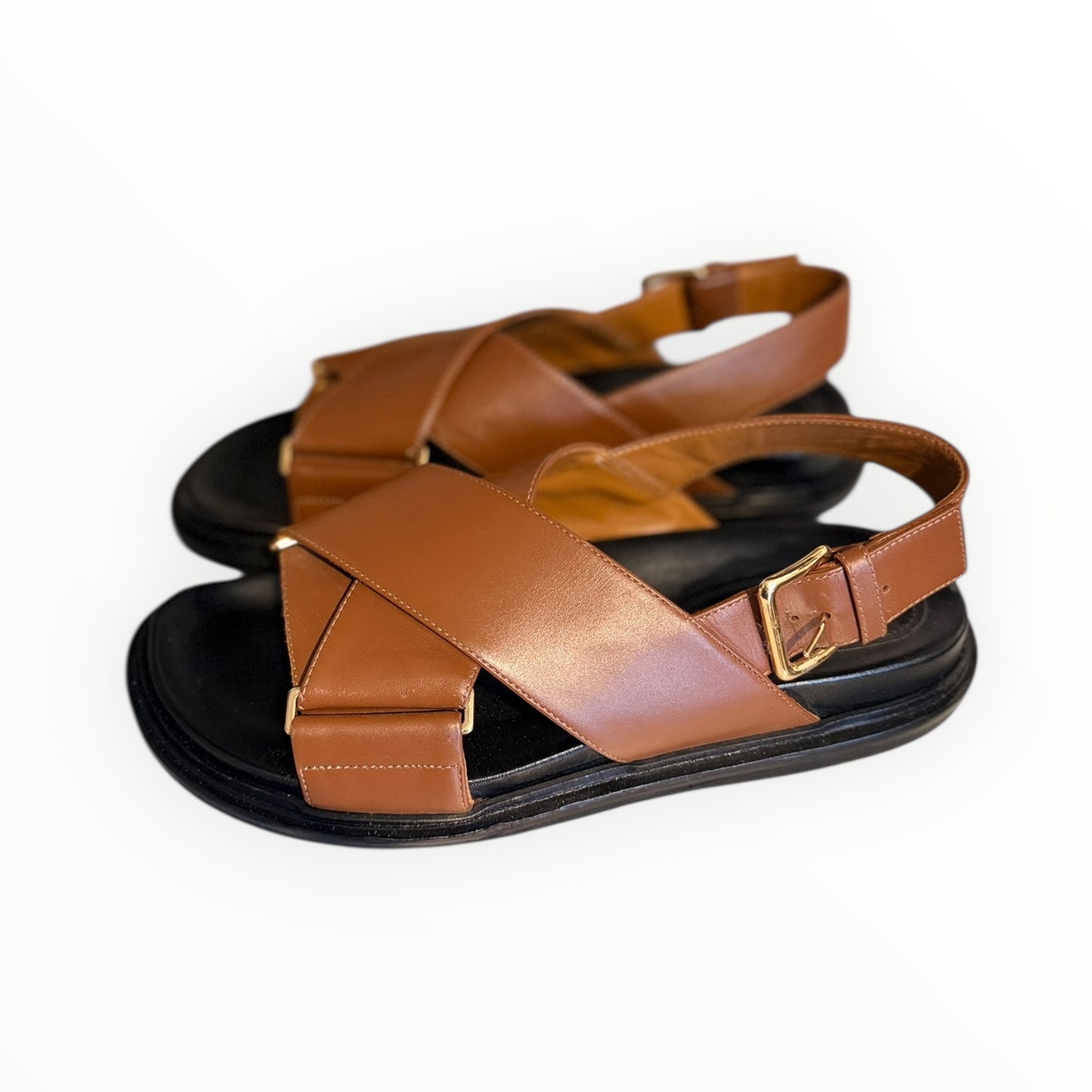 Marni Fussbett Sandals - Brown - Size 38