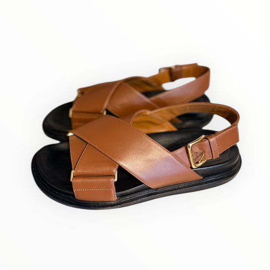 Marni Fussbett Sandals - Brown - Size 38