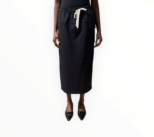 Bassike One Pocket Skirt - Black - Size 2