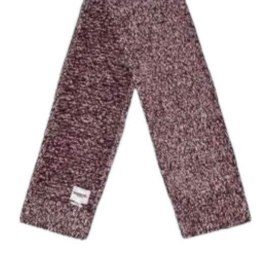 Essentiel Antwerp Oversized Scarf - Burgundy/White - Size W35cm x L240cm