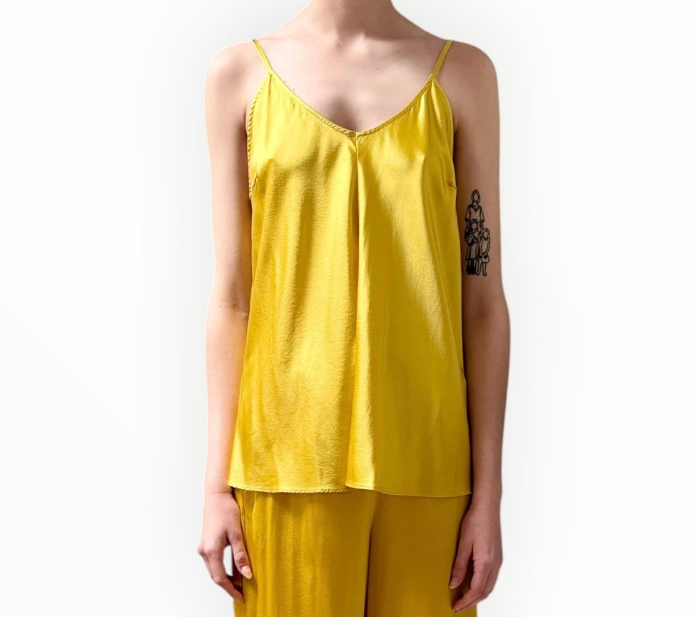 Forte Forte Silk Camisole - Yellow - Size 4