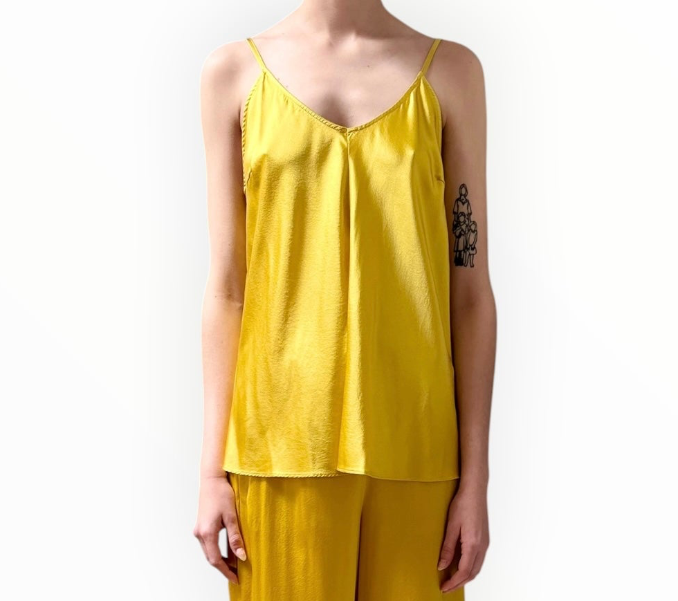 Forte Forte Silk Camisole - Yellow - Size 4