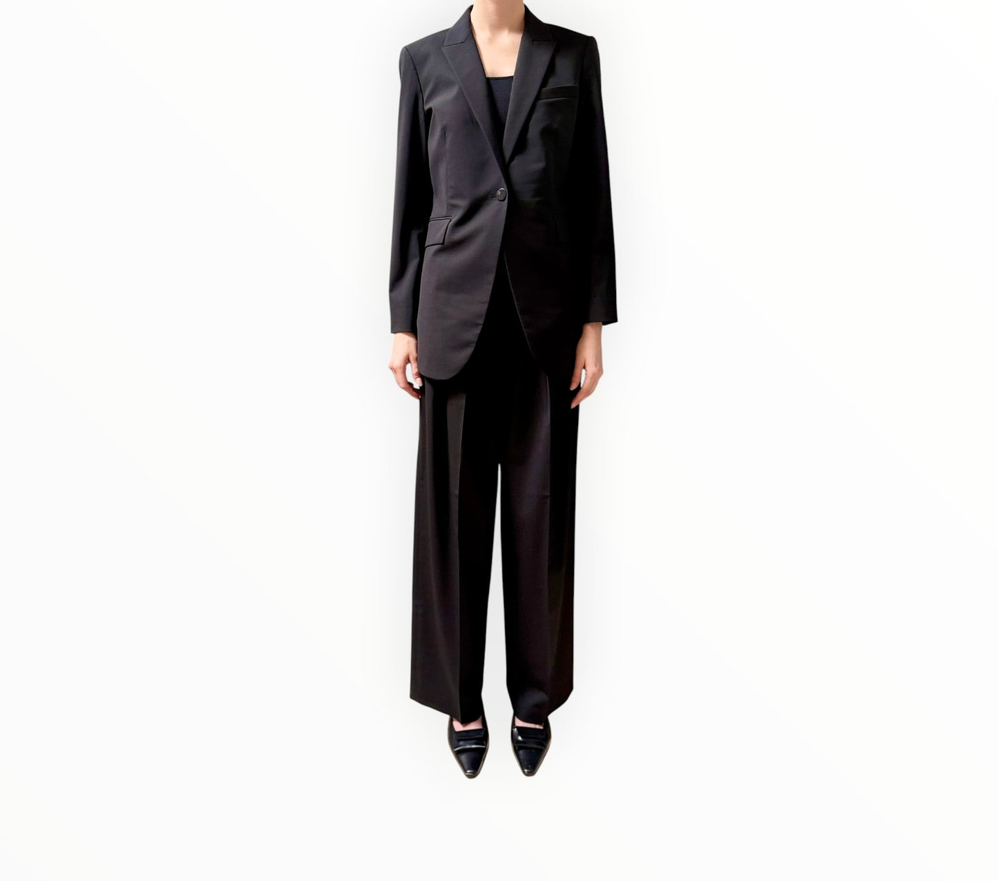 Theory Classic Wool Suit - Black - Size AU8