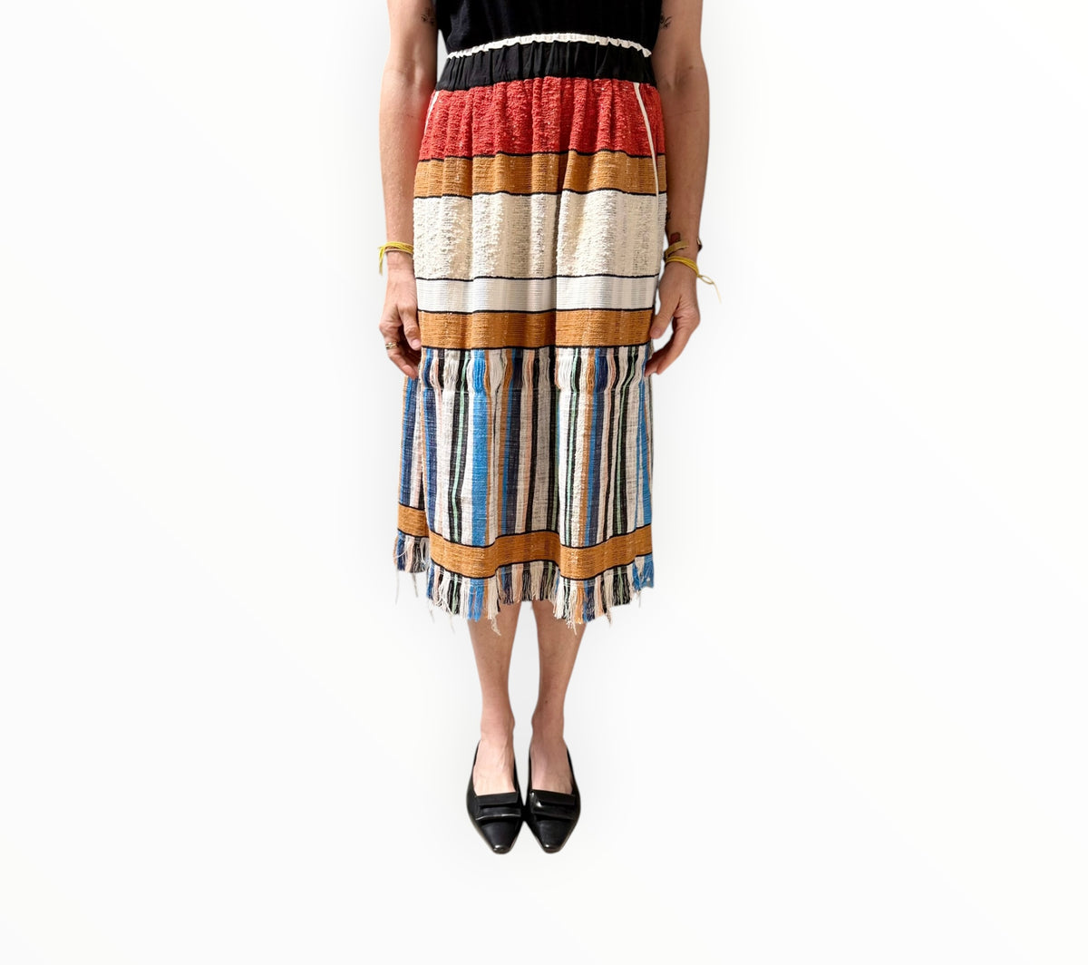 RT006411 - Forte Forte Textured Skirt - Multi - Size 1