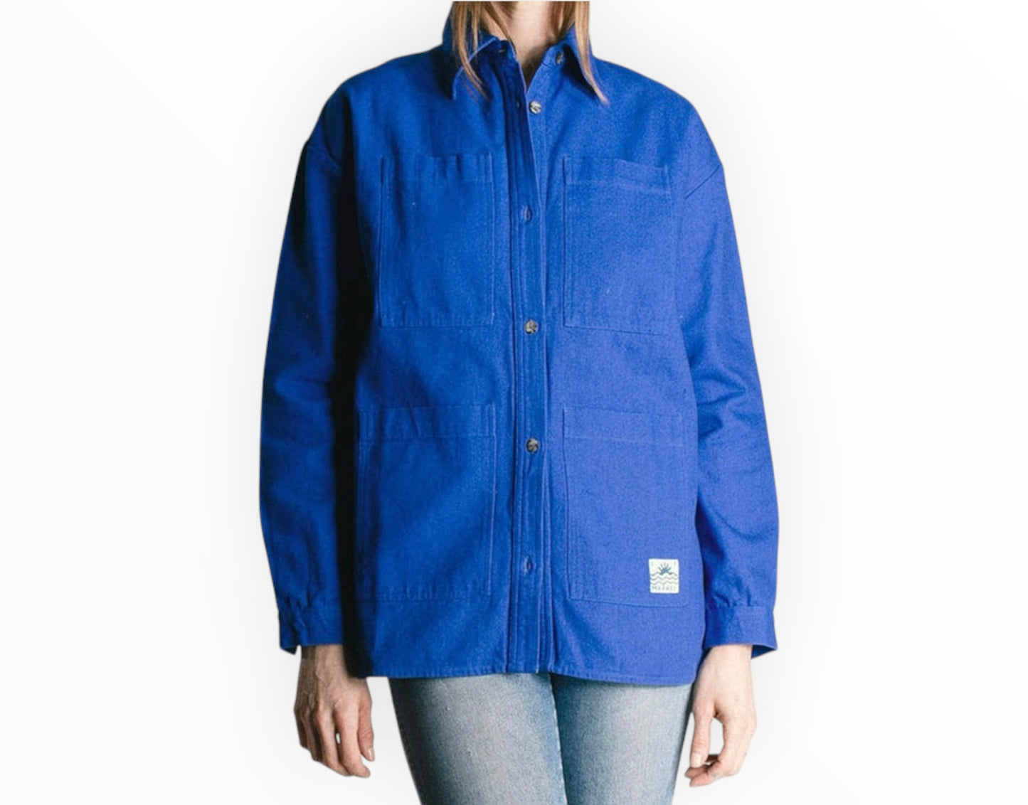 L F Markey Carson Chore Coat - Electric Blue - Size AU10