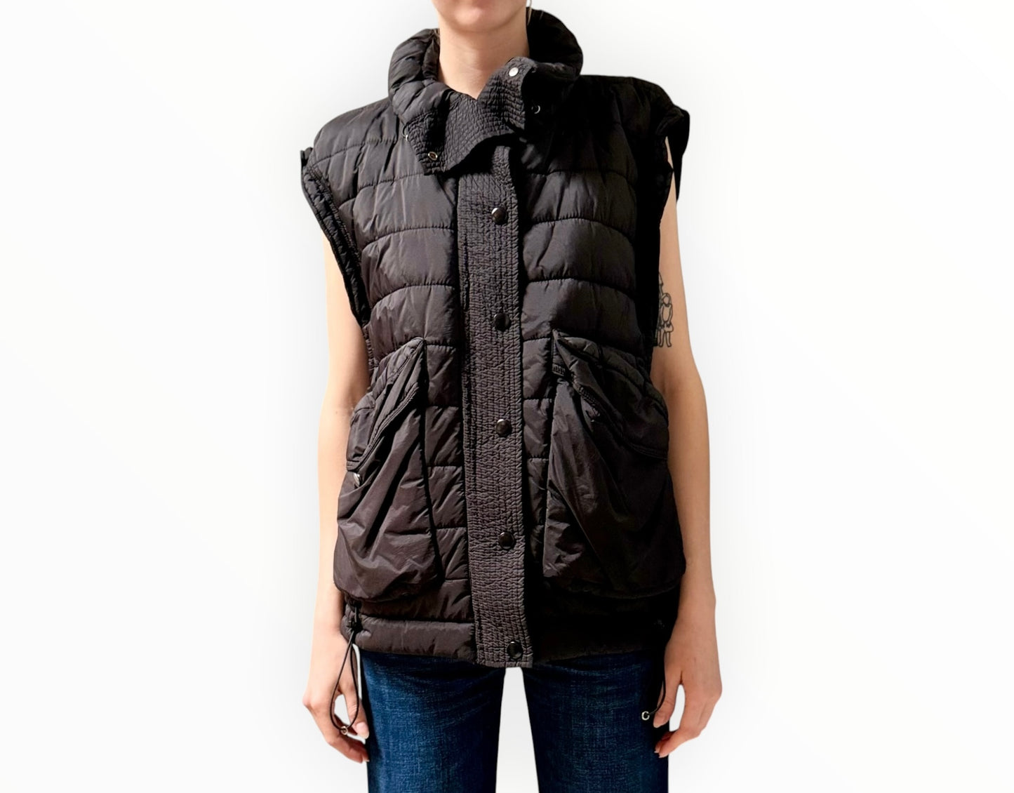 Toast Society Puffer Vest - Black- Size S/M