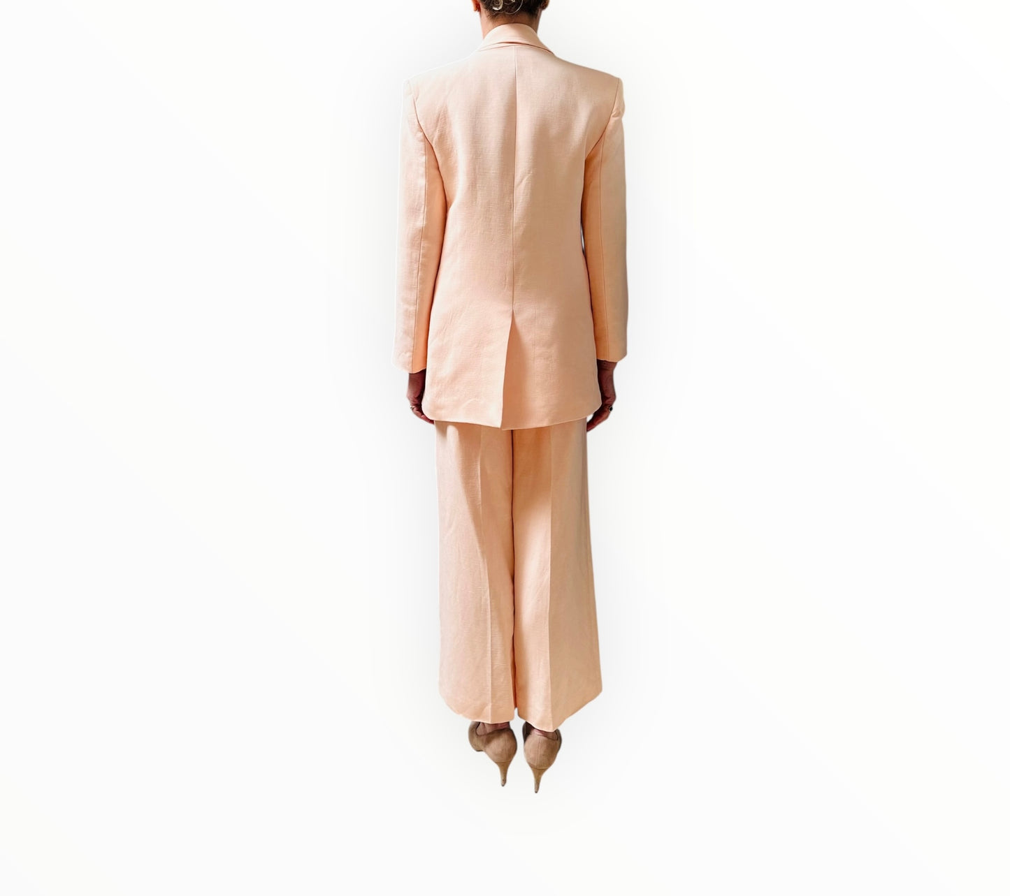 Scanlan Theodore Tailored Jacket + Pants - Peach - Size 10