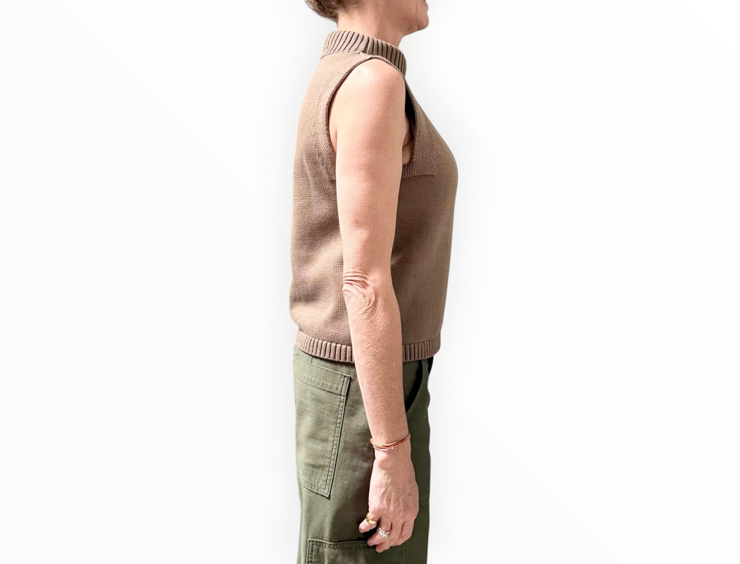 P.Johnson Cotton Vest - Khaki - Size 2