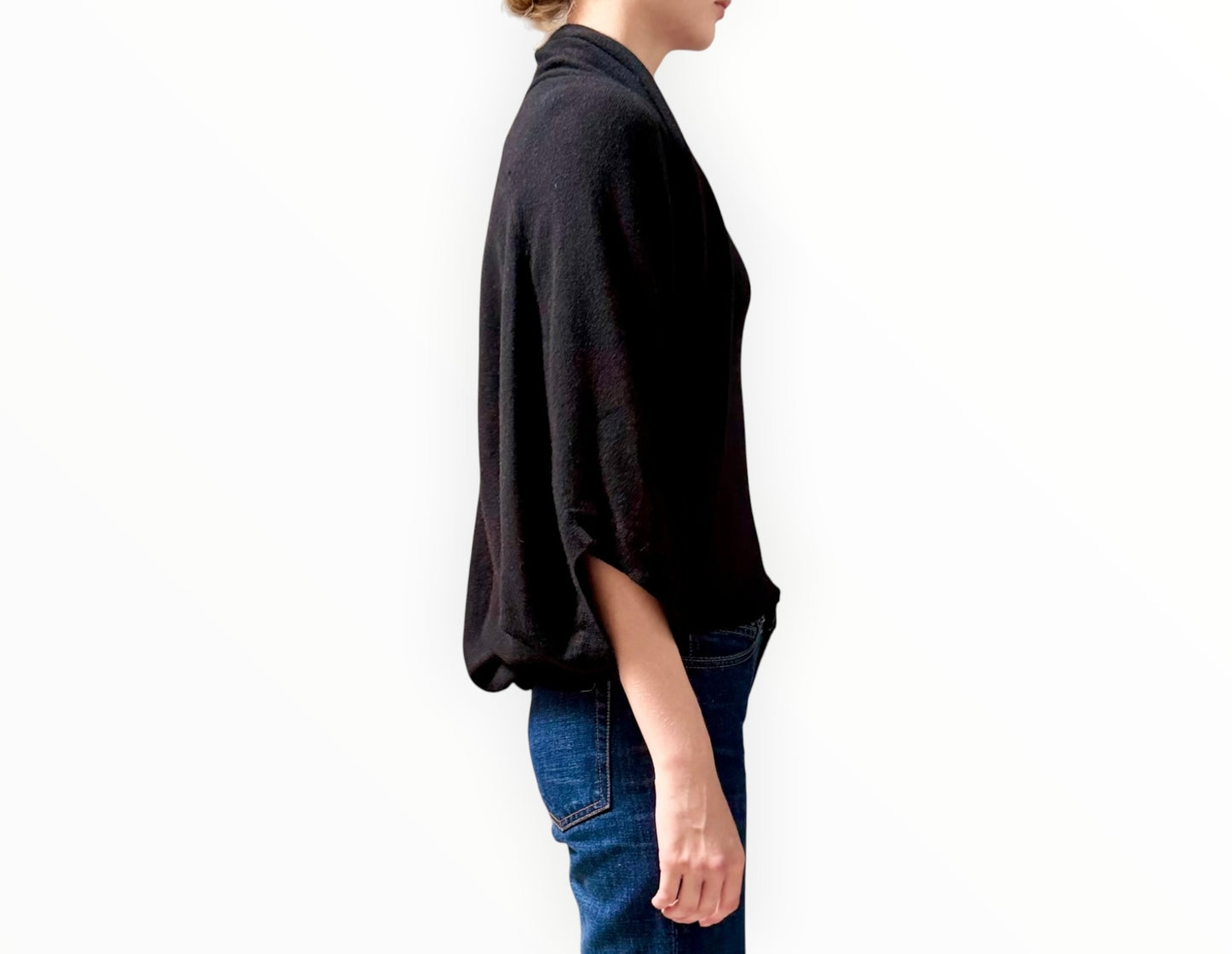 Vince Cashmere Capelet - Black - Size S