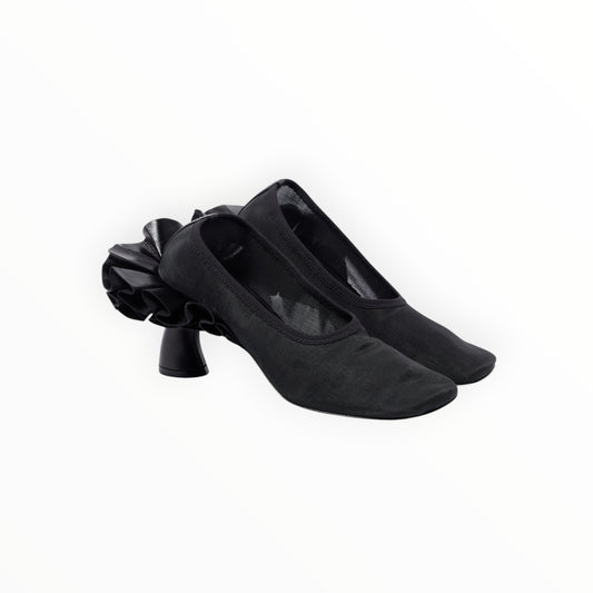 Dries Van Noten Frill Heel Shoes - Black - Size 39