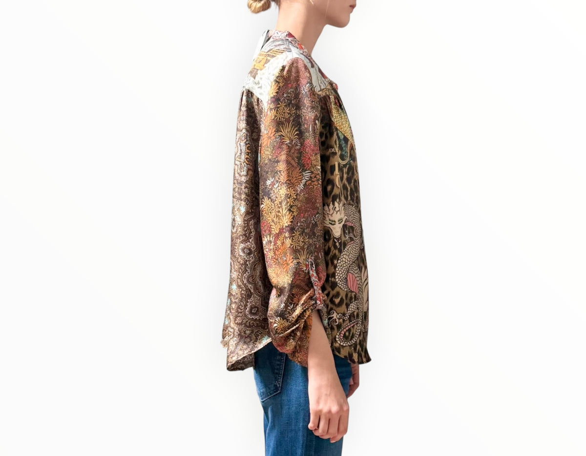 RT006484 - La Prestic Ouiston Multi Graphic Print Shirt - Multi - Size 3
