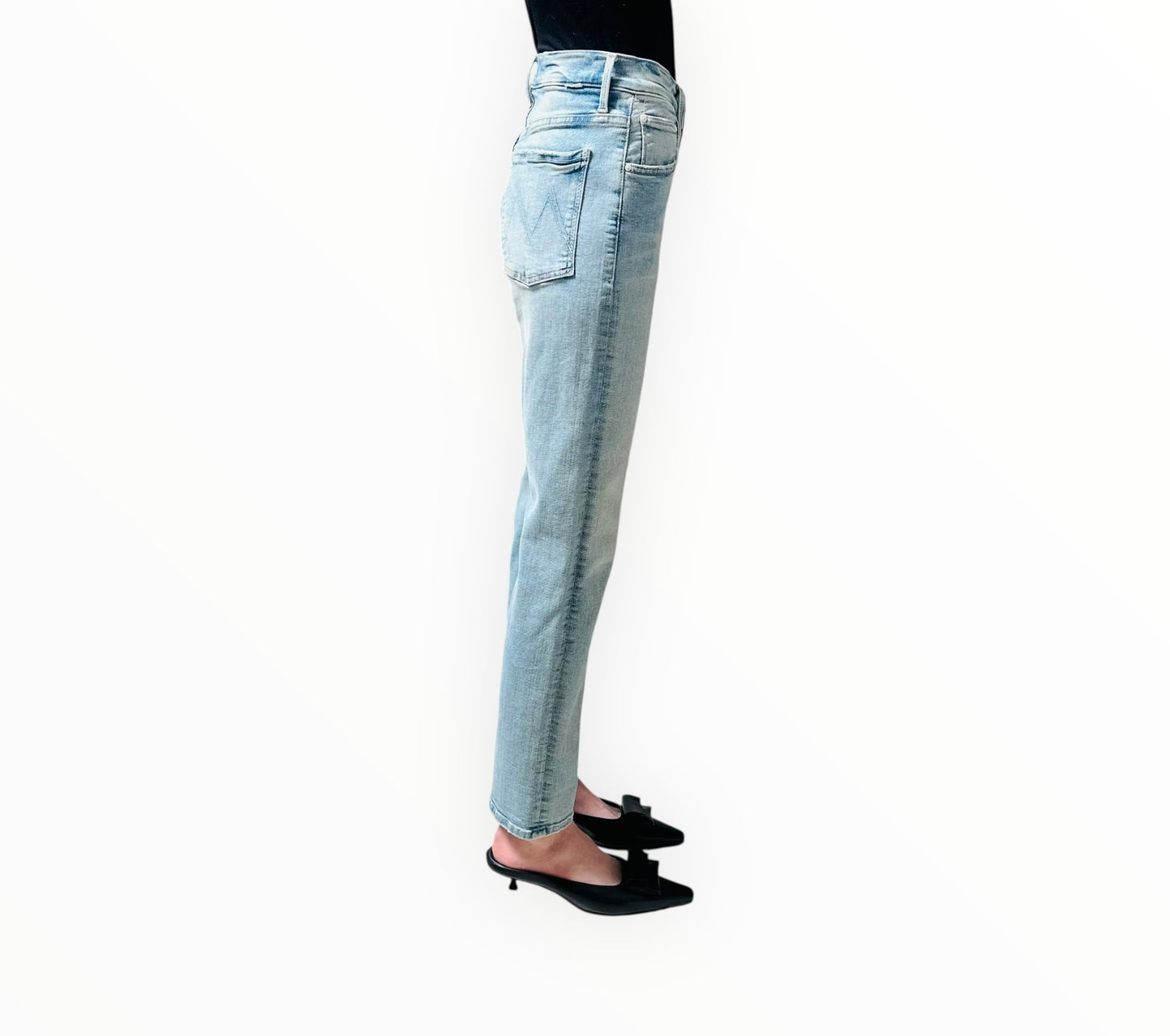 Mother High Waisted Hiker Jeans - Light Blue - Size 26