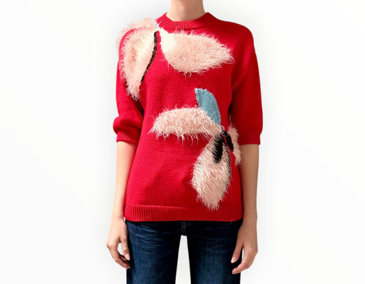 Delpozo Statement Jumper - Red - Size S