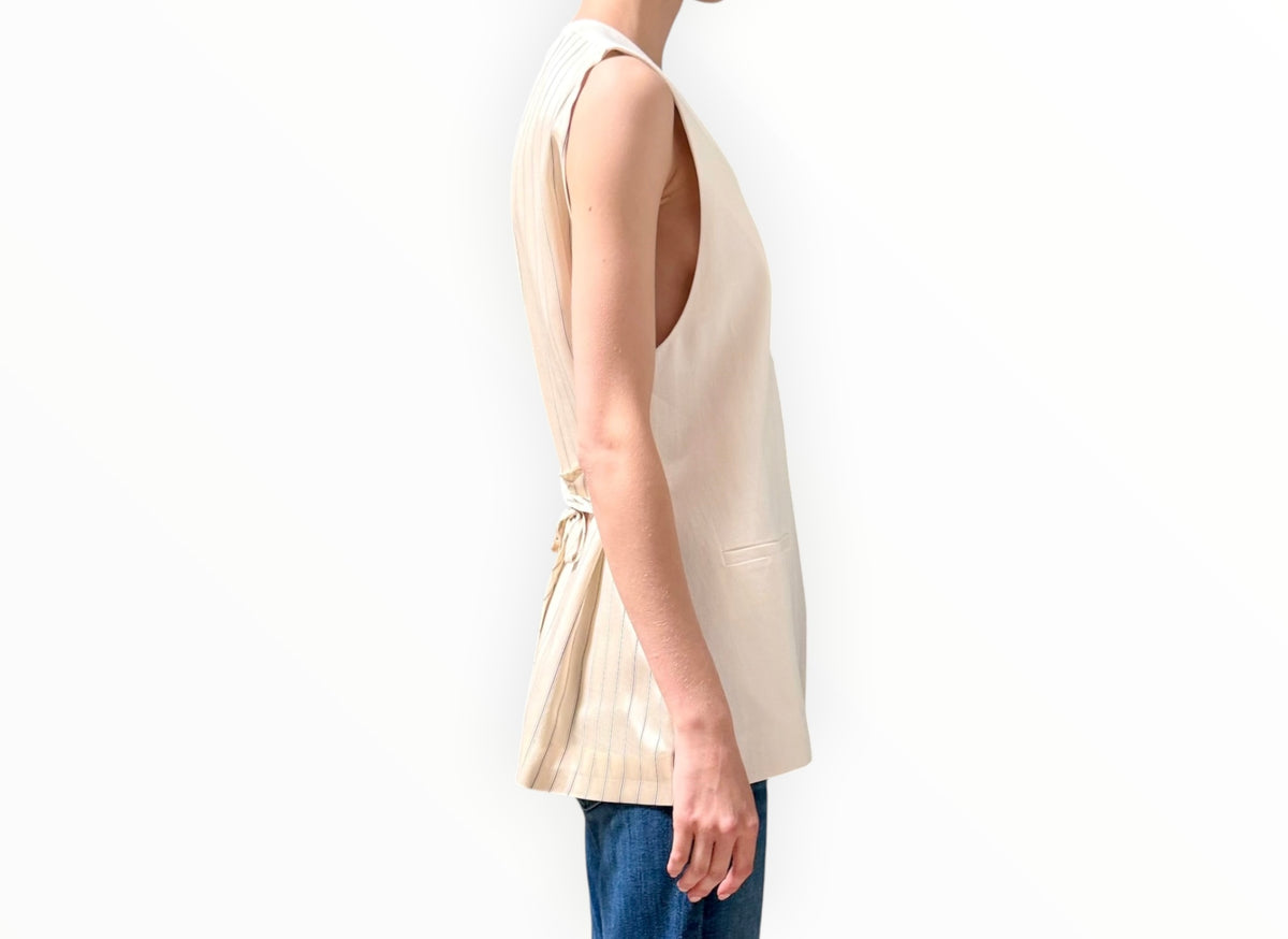 RT0006525 - Lee Mathews 3 Button Vest - White - Size 1