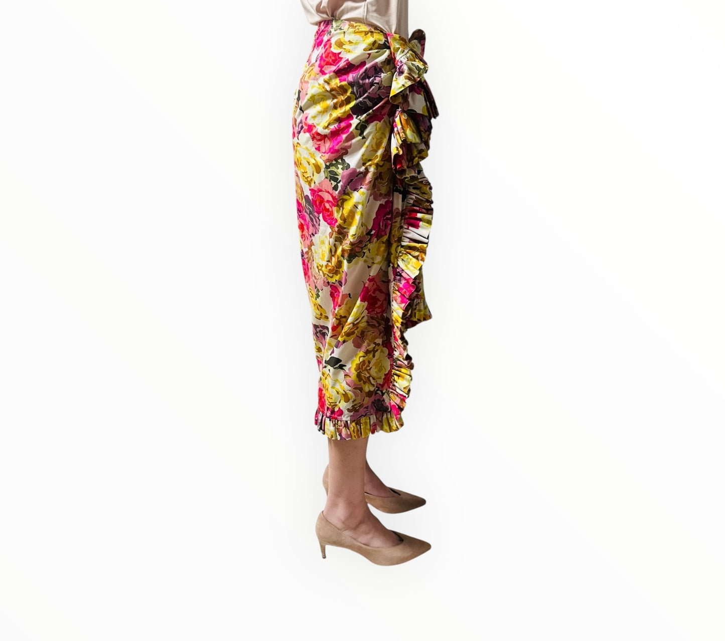 Dries Van Noten Sina High-Rise Midi Skirt - Multi - Size 38