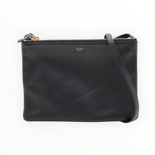 Celine Large Trio Crossbody - Black