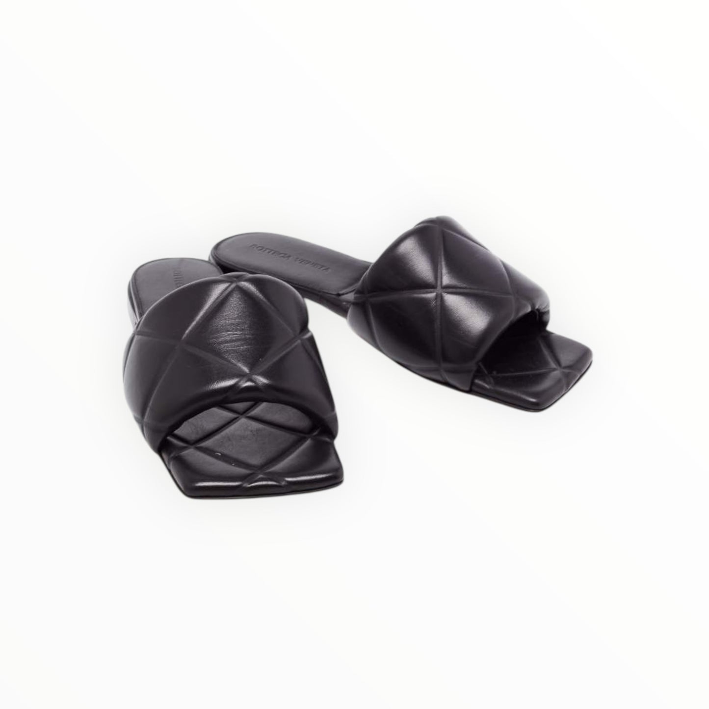 Bottega Veneta Lilo Slides - Black - Size 39.5