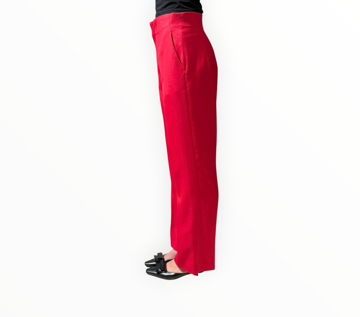 Scanlan Theodore Flat Front Pants - Red - Size AU12