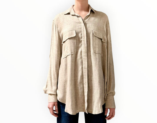 Viktoria & Woods Forge Shirt - Beige Marle - Size 2