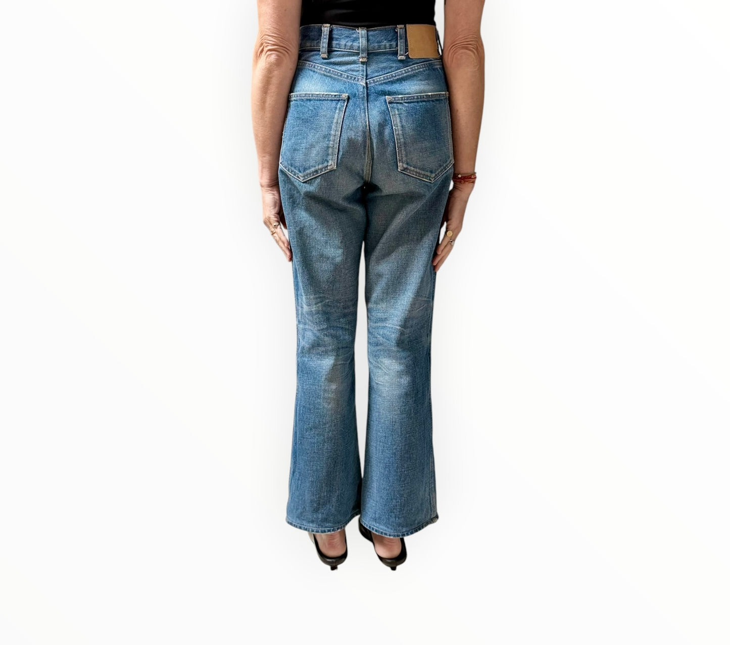 Celine Jane Wide Leg Jeans - Blue - Size 28
