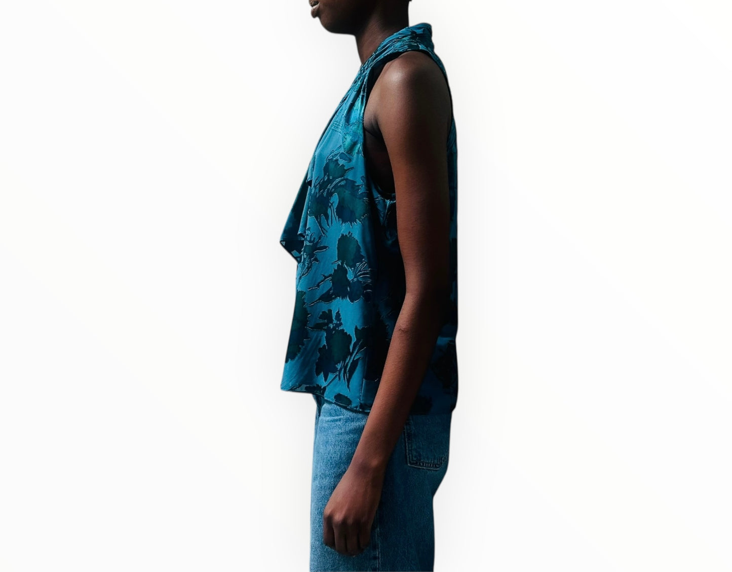 Cinq a Sept Keoni Top - Ink Blue - Size M